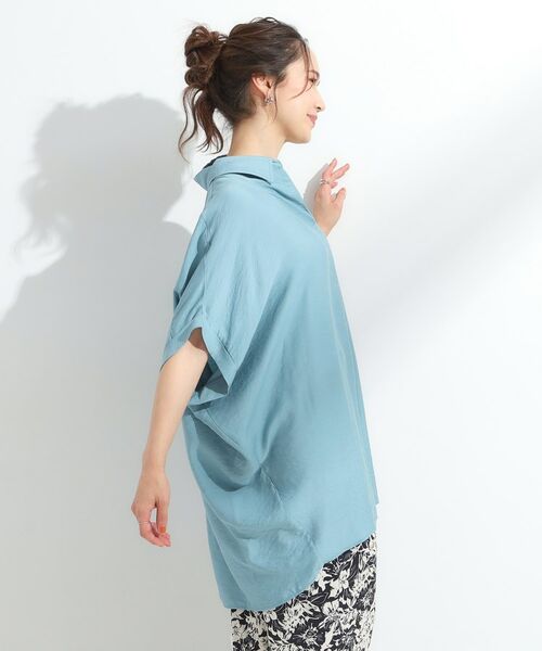 SHOO・LA・RUE / シューラルー チュニック | 【ひんやり/S-LL】すっきりきれいに体型カバー コクーンシルエットワンピース | 詳細14