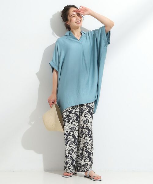 SHOO・LA・RUE / シューラルー チュニック | 【ひんやり/S-LL】すっきりきれいに体型カバー コクーンシルエットワンピース | 詳細15