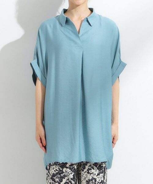 SHOO・LA・RUE / シューラルー チュニック | 【ひんやり/S-LL】すっきりきれいに体型カバー コクーンシルエットワンピース | 詳細17