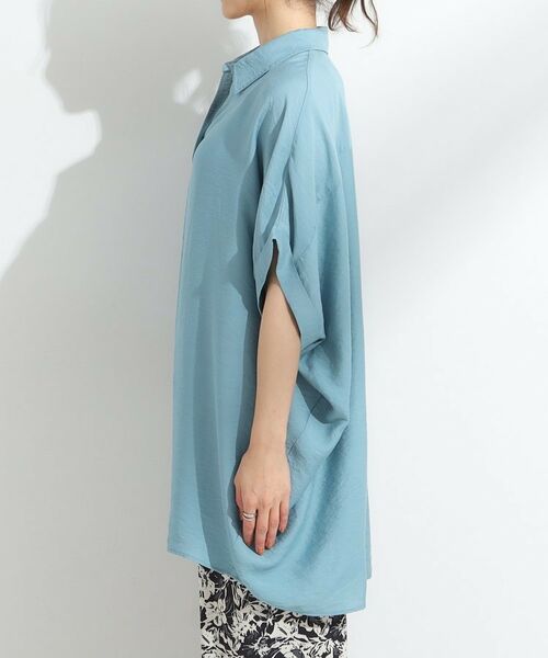 SHOO・LA・RUE / シューラルー チュニック | 【ひんやり/S-LL】すっきりきれいに体型カバー コクーンシルエットワンピース | 詳細18