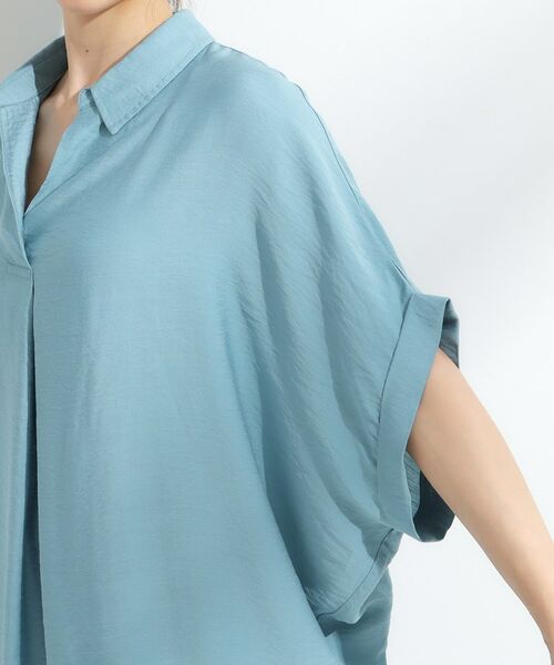 SHOO・LA・RUE / シューラルー チュニック | 【ひんやり/S-LL】すっきりきれいに体型カバー コクーンシルエットワンピース | 詳細21