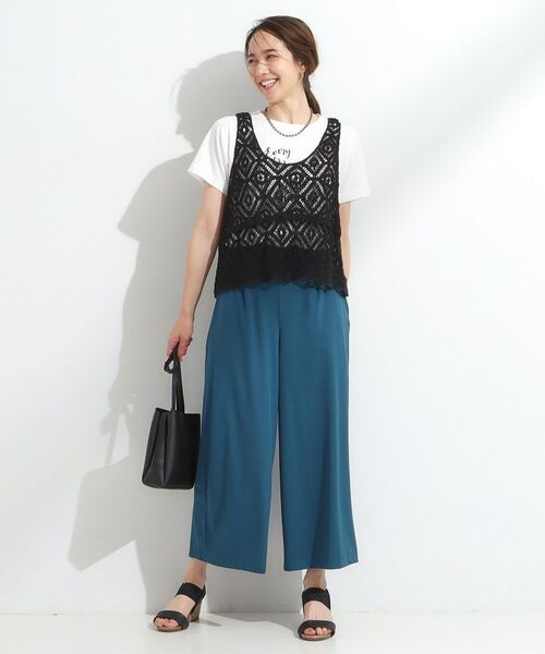 SHOO・LA・RUE / シューラルー パンツ | 【S-LL/ひんやり】さらさらストレッチ ガウチョパンツ | 詳細11