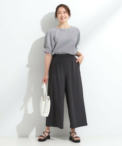 SHOO・LA・RUE / シューラルー パンツ | 【S-LL/ひんやり】さらさらストレッチ ガウチョパンツ | 詳細3