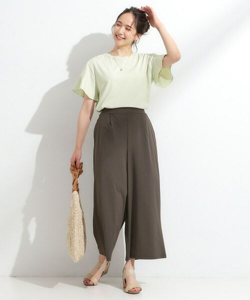 SHOO・LA・RUE / シューラルー パンツ | 【S-LL/ひんやり】さらさらストレッチ ガウチョパンツ | 詳細7