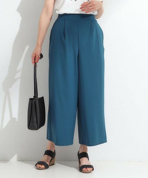 SHOO・LA・RUE / シューラルー パンツ | 【S-LL/ひんやり】さらさらストレッチ ガウチョパンツ | 詳細9