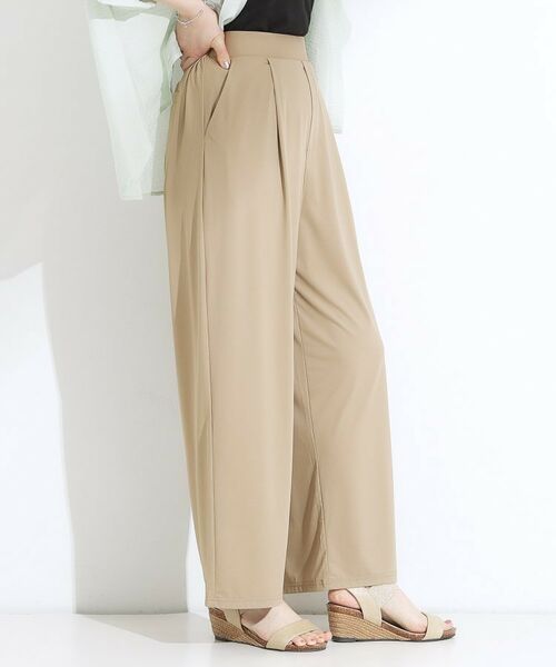 SHOO・LA・RUE / シューラルー パンツ | 【S-LL/ひんやり/UV】リラクシーな穿き心地 エアリーワイドパンツ | 詳細10