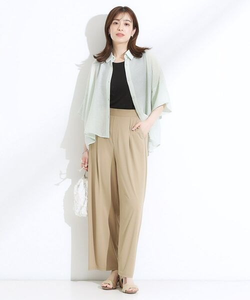 SHOO・LA・RUE / シューラルー パンツ | 【S-LL/ひんやり/UV】リラクシーな穿き心地 エアリーワイドパンツ | 詳細11