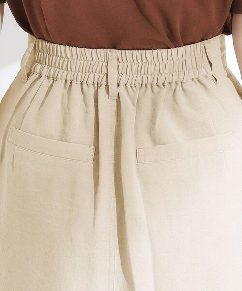 SHOO・LA・RUE / シューラルー ロング・マキシ丈スカート | 【S-LL】大人のきれいめカジュアルに 麻調カーゴナロースカート | 詳細13