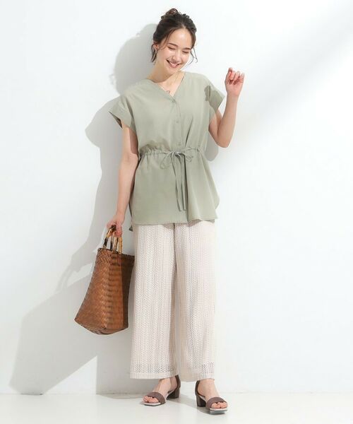 SHOO・LA・RUE / シューラルー シャツ・ブラウス | 【S-LL】シルエットが変えられる サファリシャツ | 詳細19