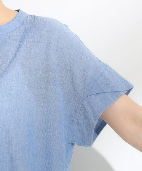 SHOO・LA・RUE / シューラルー シャツ・ブラウス | 【S-LL】きれいに体型カバー さらシャリコットン スキッパーシャツ | 詳細20