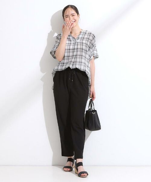 SHOO・LA・RUE / シューラルー シャツ・ブラウス | 【S-LL】きれいに体型カバー さらシャリコットン スキッパーシャツ | 詳細22