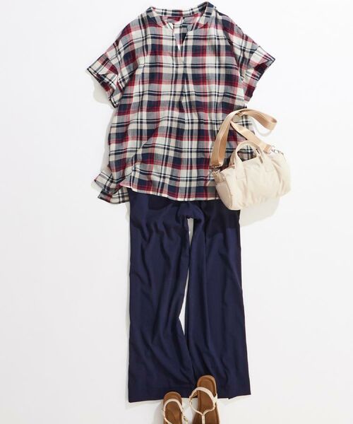 SHOO・LA・RUE / シューラルー シャツ・ブラウス | 【S-LL】きれいに体型カバー さらシャリコットン スキッパーシャツ | 詳細25