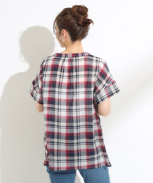 SHOO・LA・RUE / シューラルー シャツ・ブラウス | 【S-LL】きれいに体型カバー さらシャリコットン スキッパーシャツ | 詳細6