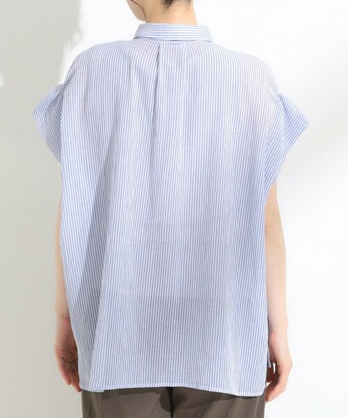 SHOO・LA・RUE / シューラルー シャツ・ブラウス | 【S-LL】さらシャリコットン 上品なシアー感のフロントボタンシャツ | 詳細19