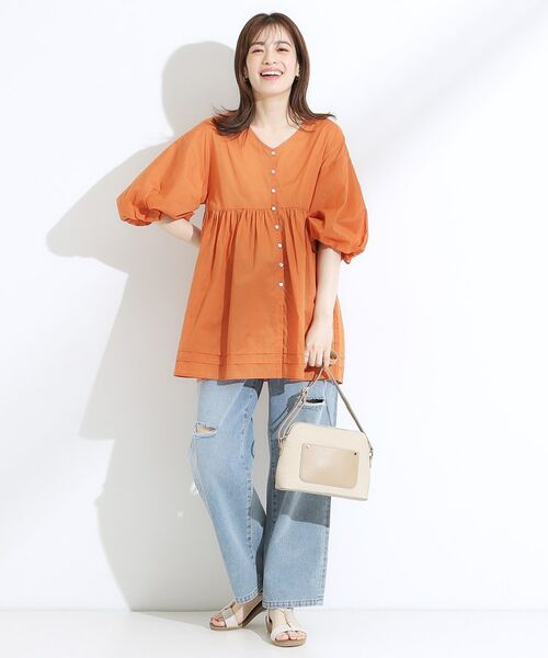 SHOO・LA・RUE / シューラルー シャツ・ブラウス | 【S-LL】一枚で着映え バルーンスリーブブラウス | 詳細11