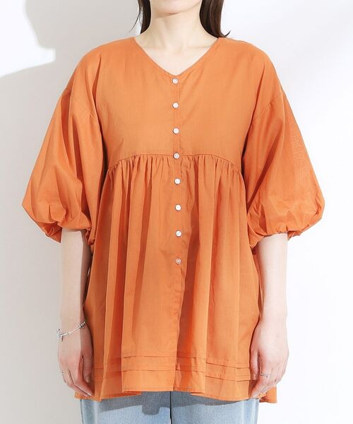 SHOO・LA・RUE / シューラルー シャツ・ブラウス | 【S-LL】一枚で着映え バルーンスリーブブラウス | 詳細13