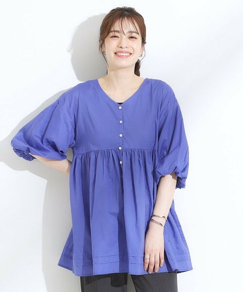 SHOO・LA・RUE / シューラルー シャツ・ブラウス | 【S-LL】一枚で着映え バルーンスリーブブラウス | 詳細5