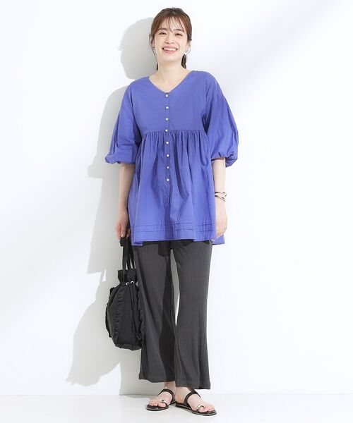 SHOO・LA・RUE / シューラルー シャツ・ブラウス | 【S-LL】一枚で着映え バルーンスリーブブラウス | 詳細7
