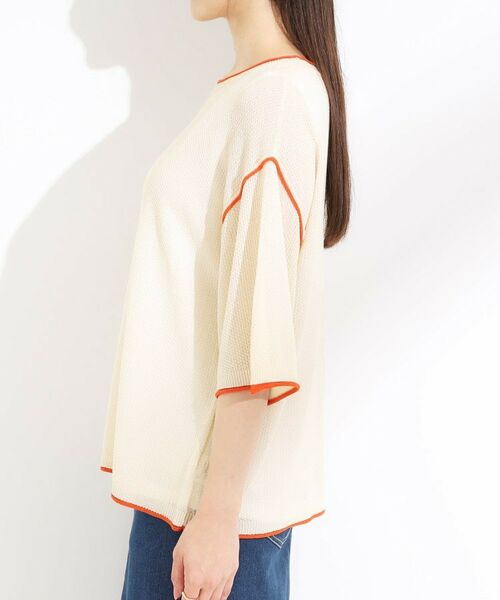 SHOO・LA・RUE / シューラルー その他トップス | 【S-LL/2点セット】配色使いがアクセント 半袖ニット+タンクトップ | 詳細18