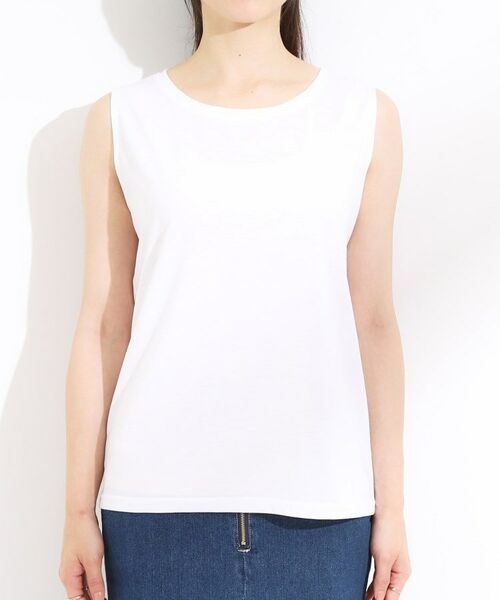 SHOO・LA・RUE / シューラルー その他トップス | 【S-LL/2点セット】配色使いがアクセント 半袖ニット+タンクトップ | 詳細23