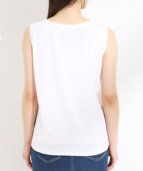 SHOO・LA・RUE / シューラルー その他トップス | 【S-LL/2点セット】配色使いがアクセント 半袖ニット+タンクトップ | 詳細25