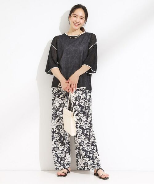 SHOO・LA・RUE / シューラルー その他トップス | 【S-LL/2点セット】配色使いがアクセント 半袖ニット+タンクトップ | 詳細7