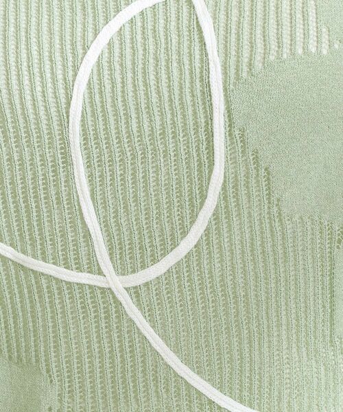 SHOO・LA・RUE / シューラルー ニット・セーター | 【S-LL】にょろにょろ刺繍 透かし編みニット | 詳細12