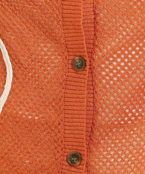 SHOO・LA・RUE / シューラルー カーディガン・ボレロ | 【前後2WAY/S-LL】にょろにょろ刺繍メッシュカーディガン | 詳細14