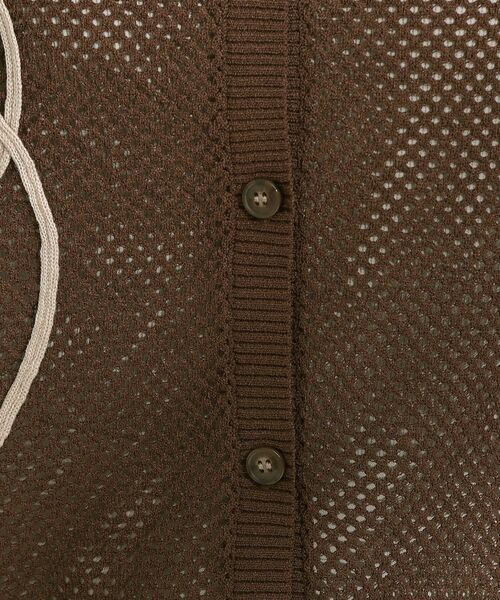 SHOO・LA・RUE / シューラルー カーディガン・ボレロ | 【前後2WAY/S-LL】にょろにょろ刺繍メッシュカーディガン | 詳細21