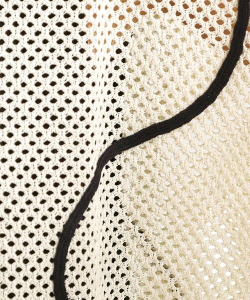 SHOO・LA・RUE / シューラルー カーディガン・ボレロ | 【前後2WAY/S-LL】にょろにょろ刺繍メッシュカーディガン | 詳細7
