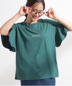 SHOO・LA・RUE / シューラルー Tシャツ | 【S-LL/ひんやり/二の腕カバー】華やかさをプラスする お袖フリルTシャツ