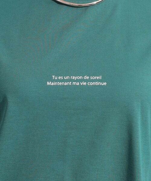 SHOO・LA・RUE / シューラルー Tシャツ | 【S-LL/ひんやり/二の腕カバー】華やかさをプラスする お袖フリルTシャツ | 詳細12