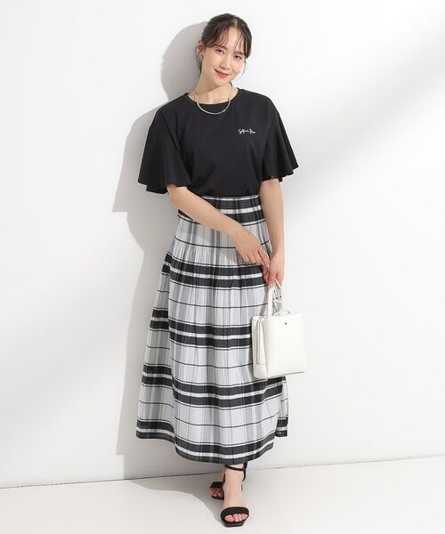 SHOO・LA・RUE / シューラルー Tシャツ | 【S-LL/ひんやり/二の腕カバー】華やかさをプラスする お袖フリルTシャツ | 詳細3