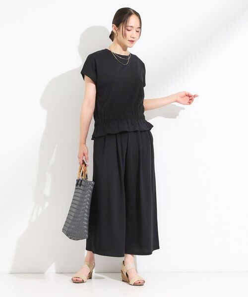 SHOO・LA・RUE / シューラルー セットアップ | 【ひんやり/2点セット】コーデに悩まず決まる トップス+ガウチョパンツ | 詳細1