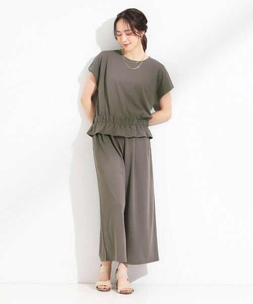 SHOO・LA・RUE / シューラルー セットアップ | 【ひんやり/2点セット】コーデに悩まず決まる トップス+ガウチョパンツ | 詳細5