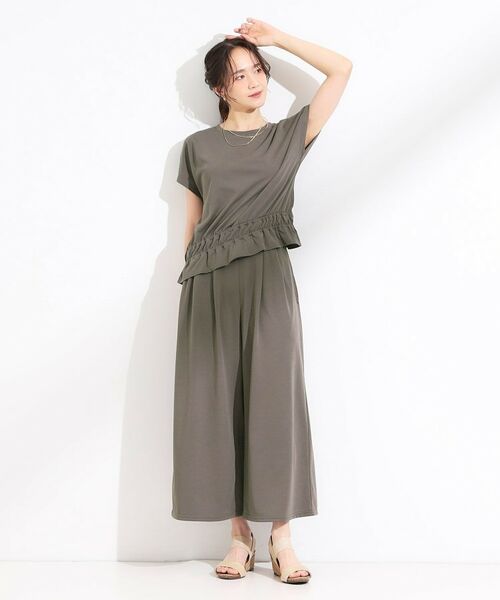 SHOO・LA・RUE / シューラルー セットアップ | 【ひんやり/2点セット】コーデに悩まず決まる トップス+ガウチョパンツ | 詳細6