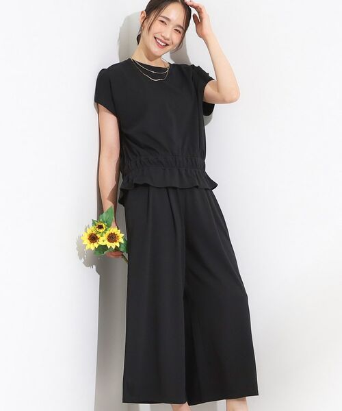 ワンショルダー トップス パンツ おしゃれ セットアップ コーデ セール】 【ひんやり/2点セット】コーデに悩まず決まる トップス