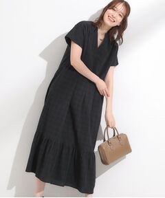 SHOO・LA・RUE / シューラルー ロング・マキシ丈ワンピース | 【S-LL】大人のチェック柄 ティアードワンピース