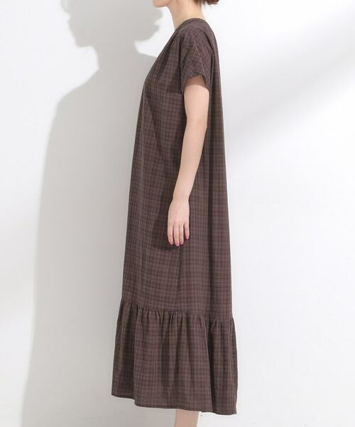 SHOO・LA・RUE / シューラルー ロング・マキシ丈ワンピース | 【S-LL】大人のチェック柄 ティアードワンピース | 詳細10