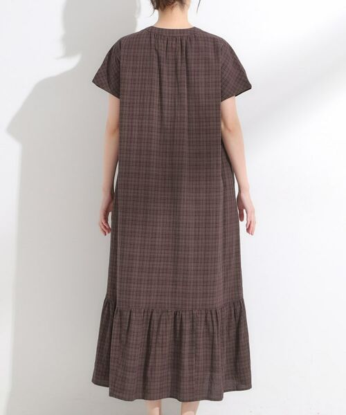 SHOO・LA・RUE / シューラルー ロング・マキシ丈ワンピース | 【S-LL】大人のチェック柄 ティアードワンピース | 詳細11