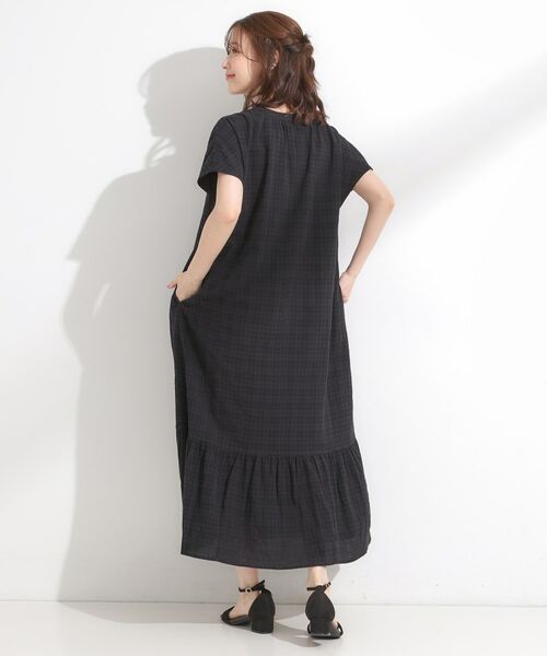 SHOO・LA・RUE / シューラルー ロング・マキシ丈ワンピース | 【S-LL】大人のチェック柄 ティアードワンピース | 詳細2