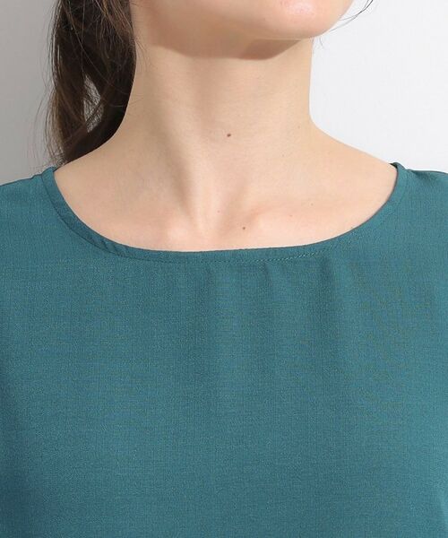 SHOO・LA・RUE / シューラルー シャツ・ブラウス | 【セットアップ可/洗える/S-LL】お袖シャーリング 麻調5分袖ブラウス | 詳細21