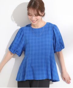 SHOO・LA・RUE / シューラルー シャツ・ブラウス | 【S-LL】バルーン袖で大人可愛く ペプラムブラウス