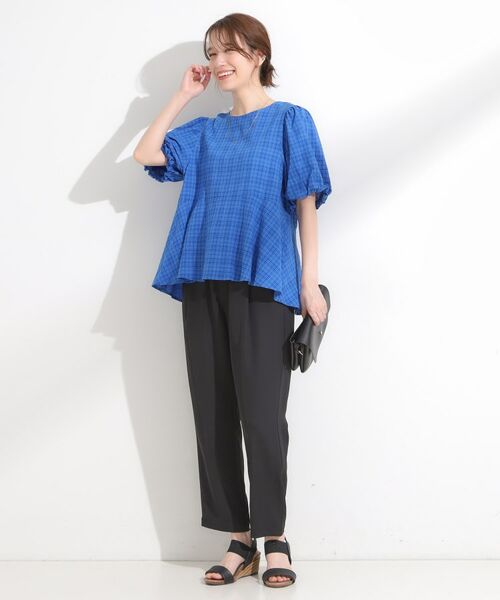 SHOO・LA・RUE / シューラルー シャツ・ブラウス | 【S-LL】バルーン袖で大人可愛く ペプラムブラウス | 詳細7