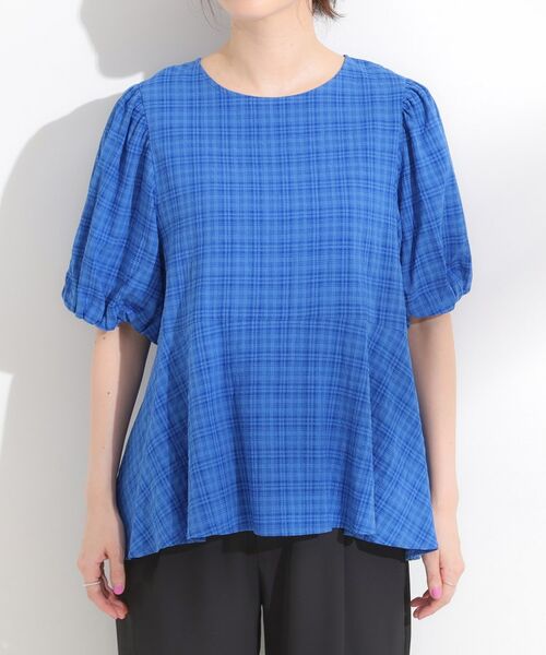 SHOO・LA・RUE / シューラルー シャツ・ブラウス | 【S-LL】バルーン袖で大人可愛く ペプラムブラウス | 詳細9