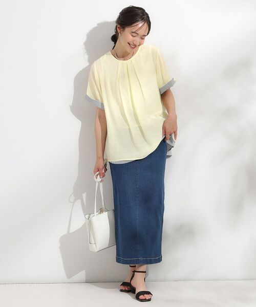 SHOO・LA・RUE / シューラルー カットソー | 【洗える/S-LL】着るだけでコーデが決まる 裾レイヤードトップス | 詳細16