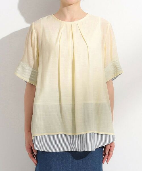 SHOO・LA・RUE / シューラルー カットソー | 【洗える/S-LL】着るだけでコーデが決まる 裾レイヤードトップス | 詳細18