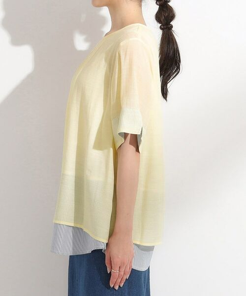 SHOO・LA・RUE / シューラルー カットソー | 【洗える/S-LL】着るだけでコーデが決まる 裾レイヤードトップス | 詳細19