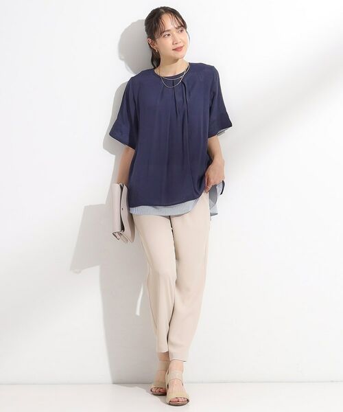 SHOO・LA・RUE / シューラルー カットソー | 【洗える/S-LL】着るだけでコーデが決まる 裾レイヤードトップス | 詳細4