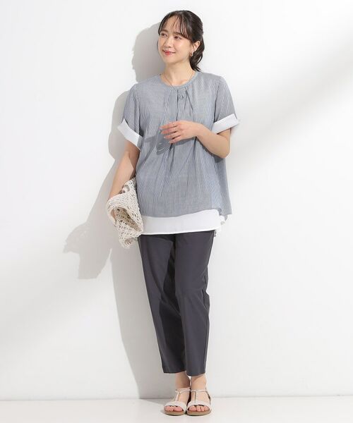 SHOO・LA・RUE / シューラルー カットソー | 【洗える/S-LL】着るだけでコーデが決まる 裾レイヤードトップス | 詳細8